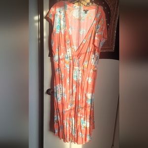 Torrid Floral Cap Sleeve Dress